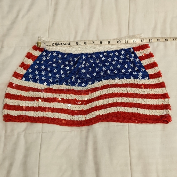 Hustler crochet american flag sequence skirt - Picture 4 of 7